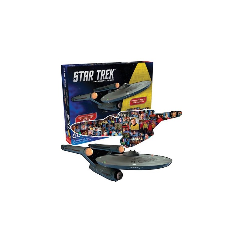 STAR TREK - ENTERPRISE SHAPED DOUBLE PUZZLE