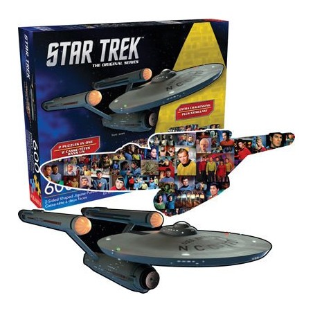 STAR TREK - ENTERPRISE SHAPED DOUBLE PUZZLE