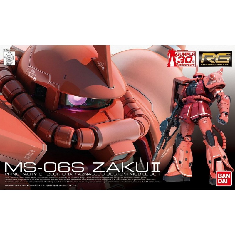RG MS-06S ZAKU II (Char Aznable Custom) 1/144