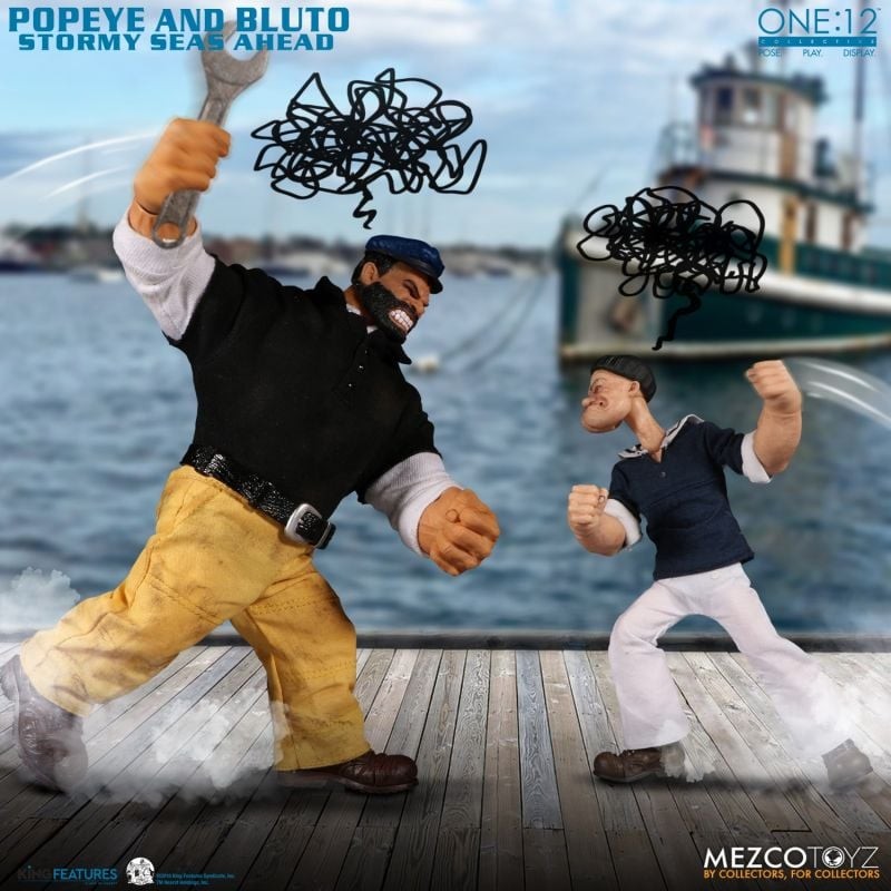 POPEYE AND BLUTO: STORMY SEAS AHEAD DELUXE BOXED SET by Mezco Toyz