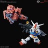SD GUNDAM CROSS SILHOUETTE RX-78-2 GUNDAM AND MS-06S ZAKU II - Bandai