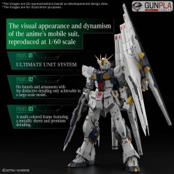 PG UNLEASHED NU GUNDAM 1/60 - Bandai