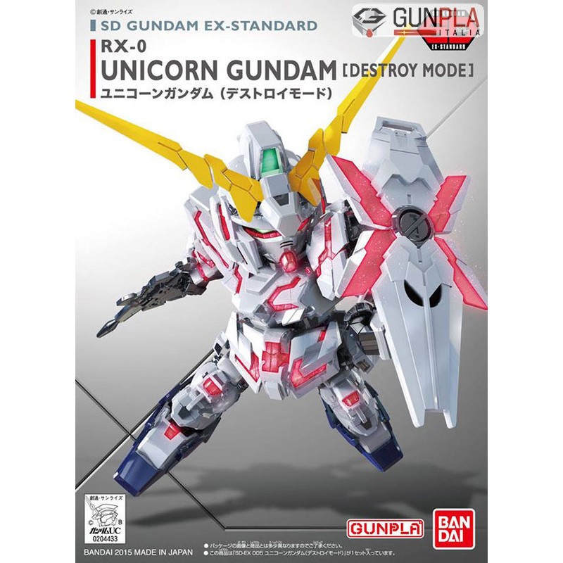 SD UNICORN GUNDAM [DESTROY MODE] (EX STANDARD) by Bandai