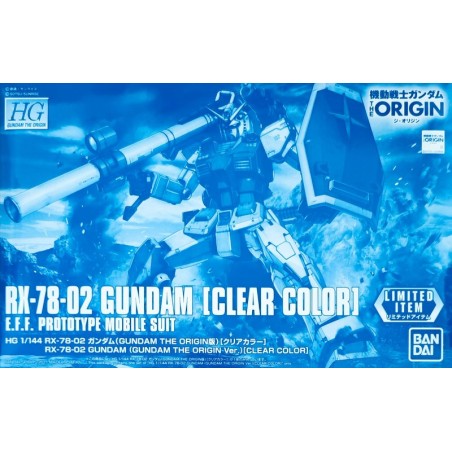 HG RX-78-02 GUNDAM THE ORIGIN (CLEAR COLOR) 1/144 - Bandai