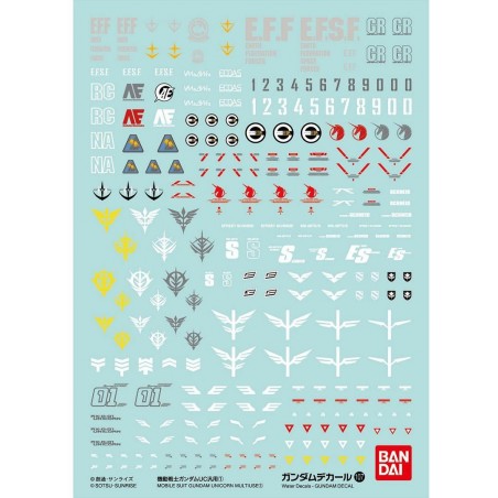 GUNDAM DECAL 107 UC 1 - Bandai GUNDAM DECAL 107 UC 1 - Bandai
