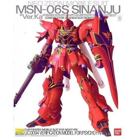 MG MSN-06S SINANJU VER.KA 1/100 - Bandai MG MSN-06S SINANJU VER.KA 1/100 - Bandai
