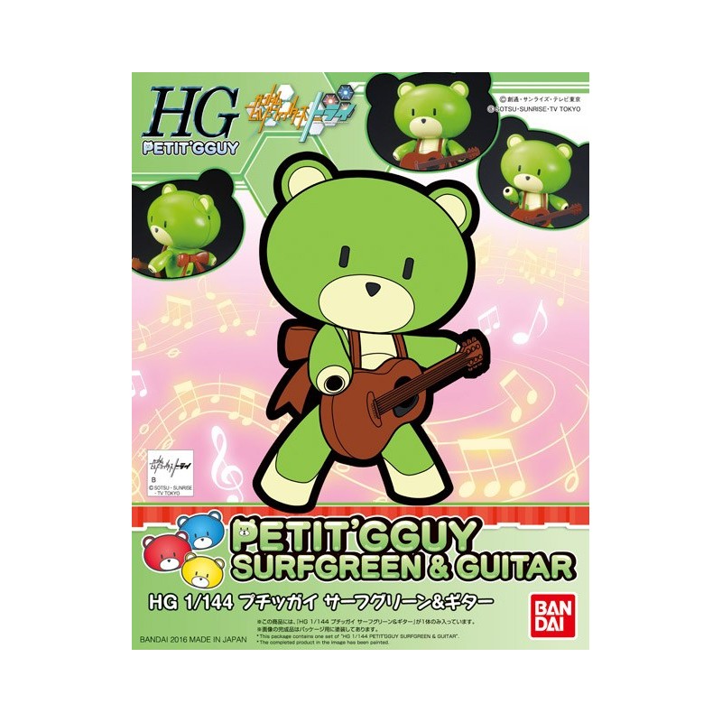 HGPG PETIT'GGUY SURF GREEN & GUITAR 1/144 - Bandai