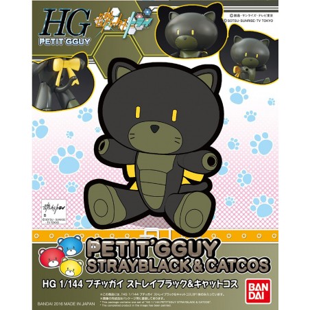 HGPG PETIT'GGUY STRAY BLACK & CAT COS 1/144 - Bandai