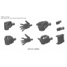 BUILDERS PARTS HD - MS HAND 01 (DARK GREY) 1/144