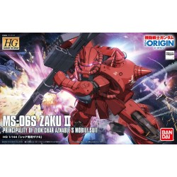 HG MS-06S CHAR'S ZAKU II THE ORIGIN 1/144 - by Bandai