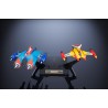 SOUL OF CHOGOKIN GX-76X2 GRENDIZER D.C. DRILL SPAZER & MARINE SPAZER SET - Bandai
