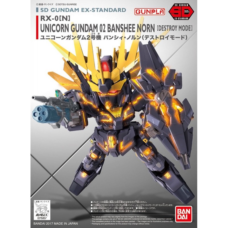 SD UNICORN GUNDAM 02 BANSHEE NORN [DESTROY MODE] (EX STANDARD) - Bandai