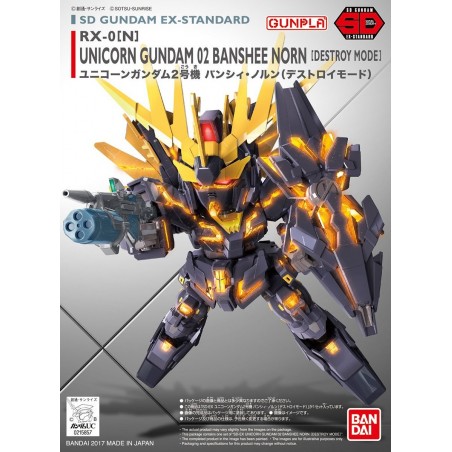 SD UNICORN GUNDAM 02 BANSHEE NORN [DESTROY MODE] (EX STANDARD) - Bandai
