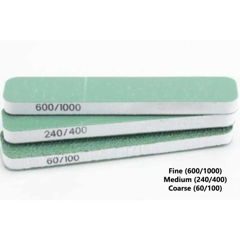 VALLEJO - 3 DUAL-GRIT FLEXI SANDERS (tavolette abrasive flessibili) 90x19x6 mm