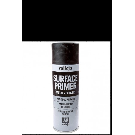 VALLEJO - AEROSOL SURFACE PRIMER (BLACK) 28012