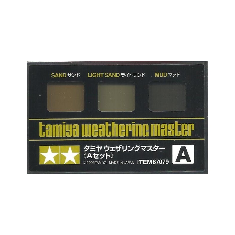 TAMIYA WEATHERING MASTER SET A (sabbia, sabbia chiara, fango) 87079
