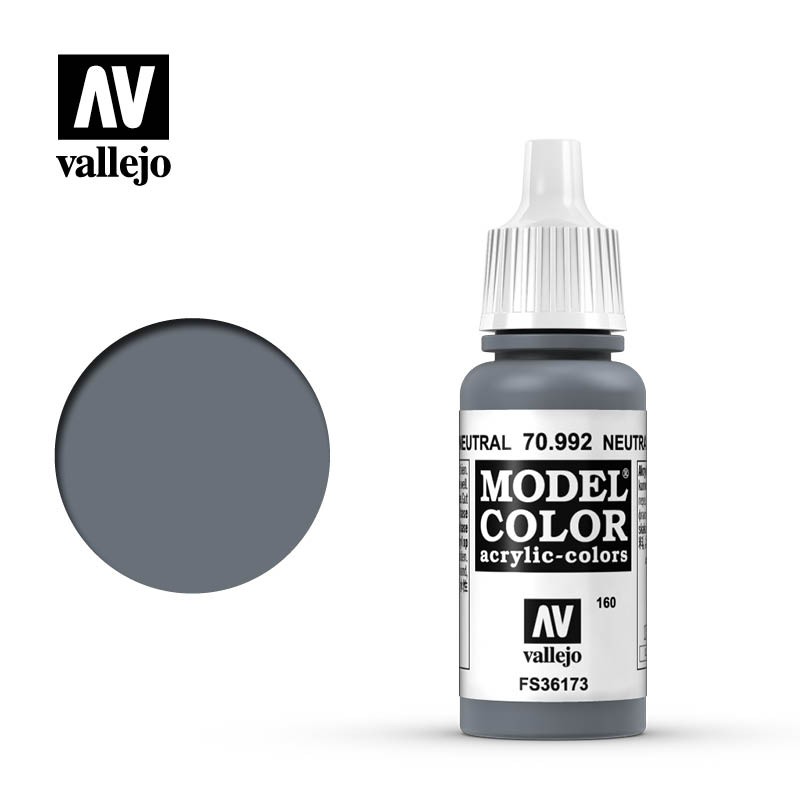 VALLEJO - MODEL COLOR NEUTRAL GREY 70992 17ml