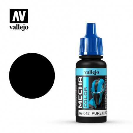 VALLEJO - MECHA COLOR PURE BLACK 69042 17ml VALLEJO - MECHA COLOR PURE BLACK 69042 17ml