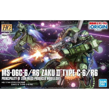 HG ZAKU II Type C-6/R6 THE ORIGIN 1/144 - Bandai HG ZAKU II Type C-6/R6 THE ORIGIN 1/144 - Bandai