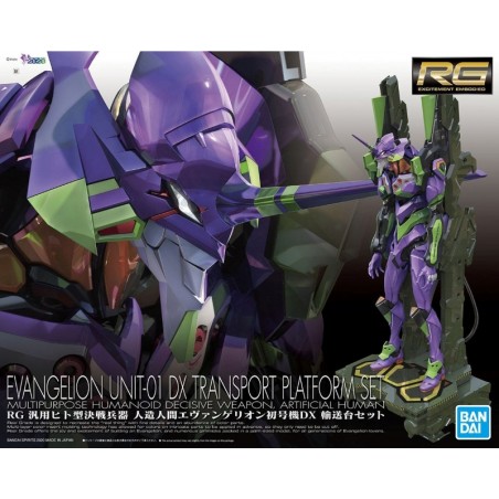 RG EVANGELION UNIT-01 DX TRANSPORT PLATFORM SET by Bandai RG EVANGELION UNIT-01 DX TRANSPORT PLATFORM SET by Bandai
