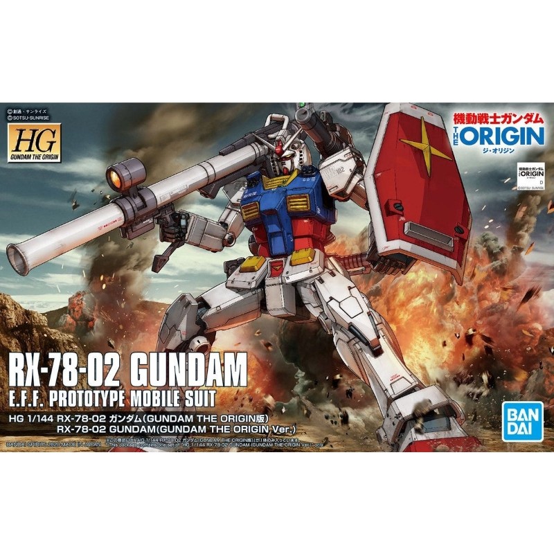 HG RX-78-02 GUNDAM THE ORIGIN 1/144 by Bandai
