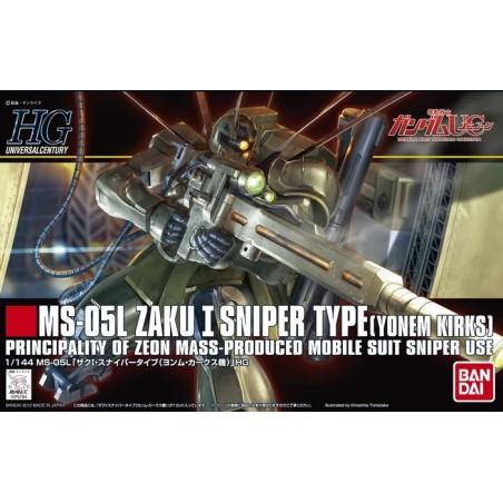 HG ZAKU I SNIPER TYPE (Yonem Kirks Custom) 1/144 - Bandai HG ZAKU I SNIPER TYPE (Yonem Kirks Custom) 1/144 - Bandai