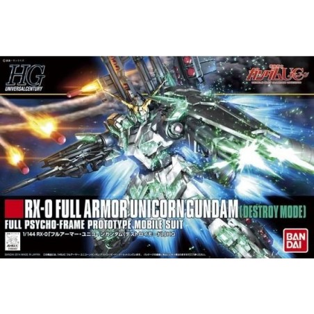 HGUC FULL ARMOR UNICORN GUNDAM (Destroy Mode) 1/144 by Bandai HGUC FULL ARMOR UNICORN GUNDAM (Destroy Mode) 1/144 by Bandai