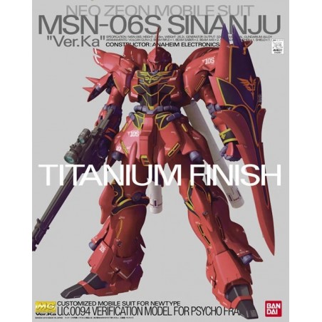 MG MSN-06S SINANJU VER.KA TITANIUM FINISH 1/100 by Bandai
