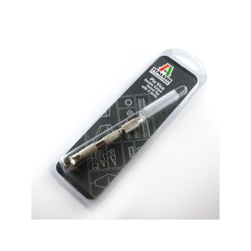 ITALERI PIN VICE DOUBLE ENDED WITH 5 DRILLS 50831