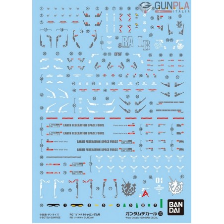 GUNDAM DECAL 132 RG HI-NU GUNDAM 1/144 - Bandai