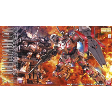 MG UNICORN GUNDAM HD Color with MS Cage 1/100 by Bandai