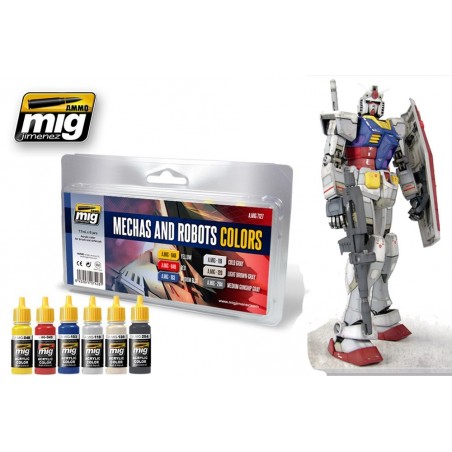 MECHAS AND ROBOTS COLORS - A.MIG 7127 SET
